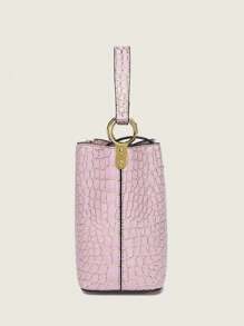 Bolsa feminina de luxo com grande capacidade, bolsa, textura de pedra de alta qualidade com relevo de crocodilo, bolsa de ombro versátil da moda 2025, bolsa de grande capacidade, bolsa retrô casual estilo urbano, bolsa carteiro minimalista brilhante de alta qualidade, bolsa transversal de verão, nova bolsa de mãe clássica de alta qualidade