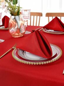 2/6/12/240pcs Modern Minimalist Solid Color Polyester Napkins, Skin-Friendly Absorbent Reusable, Suitable For Wedding, Party, Picnic, Living Room, Dining Room, Daily Home Decor