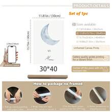 1set Of 3pcs You Are The Sun, The Moon, And All My Stars Wall Art - Printable Wall Art For New Baby Nursery Decor, Classroom, Early Education Class Decoration, Self-Adhesive Art Decal Baby Shower Family Decorations Gifts, Sun Canvas Print, Daycare Poster, Classroom Decoration Play Area Sign, Frameless, Modern Canvas Wall Art, Posters For Room, Room Decoration Stuff, Home Decor ,Room Decor Aesthetic, Western Decor - Multicolor - View 19