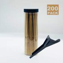 200/100/50/30 Stück Regenbogen Großformat Fertig-Cones Set - 110mm natürliche ungebleichte Drehpapiere mit Filtern, Verpackungsröhren & Trichter, ultraduenn & langsam brennende Trompetenrohr Drehpapiere | Buntes Rauchen Zubehör Set, Urlaubsgeschenke