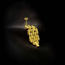 1pc Versatile Earrings, 18k Gold Stainless Steel Elegant Fashion Geometric Shape Hypoallergenic Earrings For Women