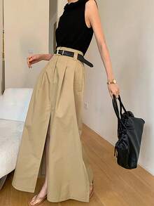 春夏时尚百搭修身高腰通勤女士半身裙（不含腰带）