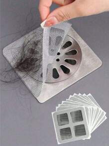 10/30/50pcs High Quality Drain Filters, Shower And Bathtub Hair Catcher - No Sharp Edges, Easy Installation, Drain Filter Stickers, Shower, Sink And Laundry Room Drain Covers, Easy To Use Drain Stickers, Drain Filters, Floor Drain Filters, Bathroom Hair Catchers, Drain Covers, Kitchen Sink Filters, Bathtub Hair Catchers, Effectively Prevent Clogging From Hair And Insects