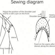 1/2/3/4 Pairs Sponge Shoulder Pads Set, Suit Jacket Shaping, Clothing Alteration Accessory, Unisex - Multicolor - View 10