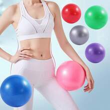 1 Pc Small Exercise Ball 9 Inch Mini Pilates Ball For Yoga Stability Exercise Training Gym Anti Burst And Slip Resistant Balls Improves Balance, Core Strength Gym Accessories - Multicolor - View 2