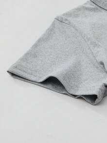 2pcs/Set Young Boy Cool Bear Print Casual Short Sleeve T-Shirt And Shorts, Summer - Multicolor - View 4