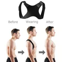 1 pièce Bandoulière de formation physique multifonctionnelle réglable, convenant aux hommes et aux femmes. Correcteur de posture, soutien dorsal, sangle d'épaule invisible ouvrant la poitrine, ceinture lombaire anti-voûte respirante, ajusteur de posture assis, support pour le cou et les épaules - idéal pour un port quotidien, stabilisation de la clavicule - favorise les accessoires de gym à bonne posture