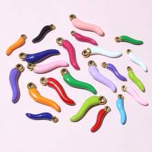5pcs Enamel Chili Pepper Charms Pendant Multi Colors For DIY Jewelry Making Earrings Necklace Pendants Accessories Findings