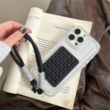 Back To School A Soft Silicone Mobile Phone Protective Case With A Suction Cup Compatible With IPhone16/7/8/11/12/13/14/15/X/XR/Xs/Plus/Pro/Pro Max/SE2 Waterproof Shockproof Anti-Fall Scratch Resistant - Clear - View 3