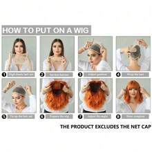 Brown 13x6 Synthetic Lace Front Wigs For Women 18 Inch Medium Long Wavy Curtain Bangs Glueless Kanekalon Hair Resistant Synthetic Hair Wigs Middle Part 150% Density Lace Wavy Wig Daily Wear Natural Hairline Glueless Wigs For Fashion Women Girls Party Vacation Show Makeup Use Wear