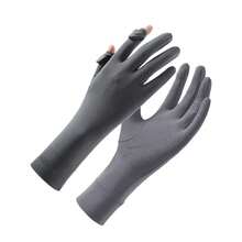 1 par de luvas de direção leves, anti-UV, sem dedos, respiráveis para ciclismo de verão, adequadas para mulheres, presente para namorada/mãe - Multicolorido - Ver 14