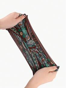 Diadema deportiva de yoga estilo bohemio, europeo y americano para mujeres, diadema ancha impresa y de unicolor, turbante, diadema para absorber el sudor