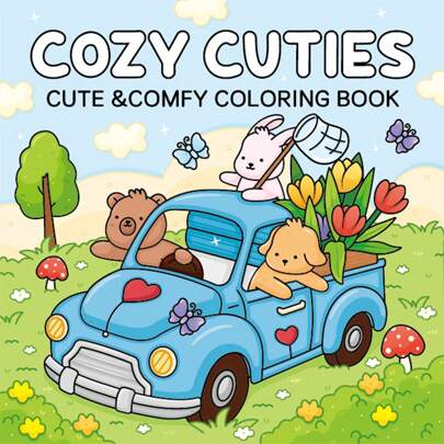 1 pièce [Meilleures ] (COZY CUTIES) Livre de coloriage anti-stress pour adultes et adolescents, livre de coloriage de luxe CoCo, scènes de dessins animés mignonnes et confortables, apaisant le stress et relaxant l'humeur, cadeaux de rentrée scolaire pour amis, camarades de classe et collègues