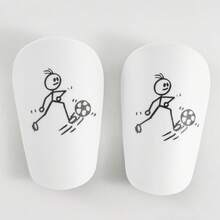 1双迷你足球护腿板，加厚耐用，四季皆宜 - 彩色 - 查看 32