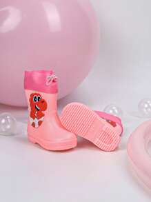 Une paire de bottes de pluie pour enfants pour toutes les saisons, anti-dérapantes et résistantes à l'usure, pour garçons et filles, avec un design en forme de dinosaure et de crocodile, imperméables et sans odeur, chaussures d'eau de sport, convenant aux jeux extérieurs et à l'habillement les jours de pluie, ainsi qu'aux voyages extérieurs pendant la saison des pluies