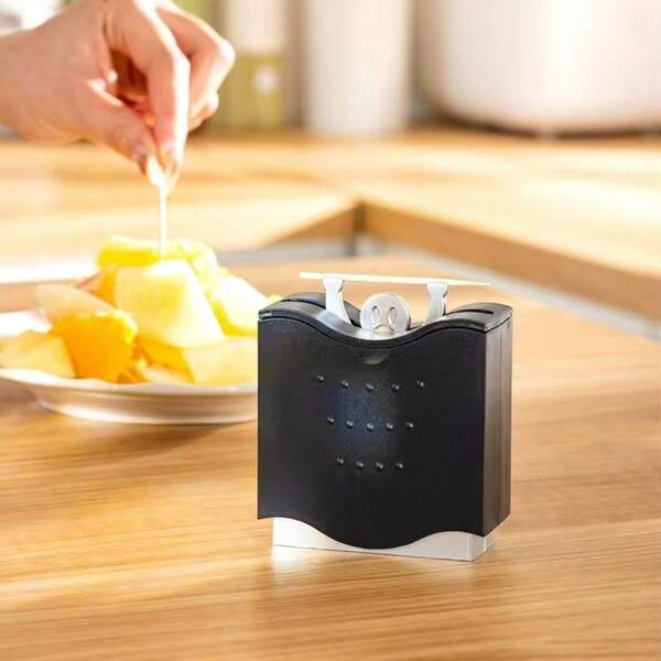 1pc Premium Creative Toothpick Holder, Toothpick Dispenser, Toothpick Organizer For 6.5cm Toothpicks, Dust-Proof Toothpick Storage Box, Minimalist Home Storage Box, Interesting Conversation Starter For Dining Table