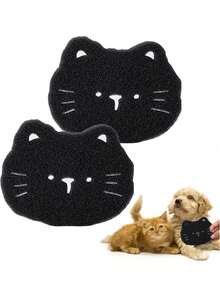 10/8/5/3/1pc Pet Hair Remover Washing Machine Reusable Pet-Hair Catcher Lint Remover Balls Set Cute Dog Cat Hair Collector Lint Fluff Catcher For Removing Washing Machine Clothes Cleaning Tool - Black - View 4