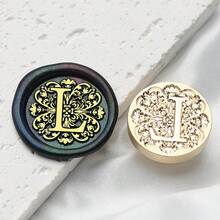 1PC 26 English Letters Wax Seal Stam, Brass Materia, Hand Stamped With Seal, For Scrapbook Envelopes Wedding Invitations Gift Card Packaging, Gift Decoration, 2.5cm/0.98in, Back To School, School Supplies - 2.5cm - View 23