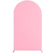 1pc Solid Color Arch Backdrop Cover, Double-Sided Elastic Spandex Fabric Arch Decor For Wedding, Birthday Party, Indoor/Outdoor Event, All Season (Metal Frame Not Included)