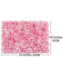 1pc 40*60cm Artificial Fence, Faux Fence Net Simulated Plant, Rattan Decor Garden Fence Barrier, Retractable Wooden Fence, Wedding Backdrop Hydrangea Arch Decoration, Artificial Plant Wall For Party, Hotel, Home, School Events, Outdoor Garden Decorations, Privacy Screen - Hydrangea Plant Wall - View 14