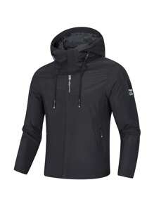 Giacca leggera per esterni da uomo, giacca a vento idrorepellente adatta per attività all'aperto come hiking, pesca e uso quotidiano, primavera/sommer/autunno