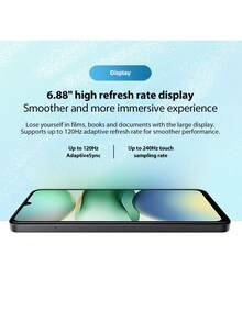 Xiaomi Redmi A5 Smartphone Global Version 4GB+128GB UNISOC T7250 Processor 6.88" Large Screen 120Hz Display 32MP Main Camera 8MP Front Camera 5200mAh Battery (Typ) Supports 15W Fast Charging,Christmas Gifts For Children And Parents