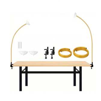 Gold Balloon Stand Kit, 4.9ft & 3.3ft Free Bending Balloon Tabletop Stand, Half Arch Balloon Stand For Wedding, Birthday, Graduation, And More