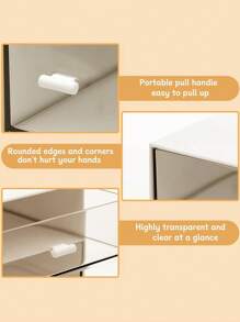 1 pièce Organisateur de sachets de thé, boîte à thé empilable avec 3 tiroirs, support en plastique pour sachets de thé pour la cuisine, le garde-manger, l'armoire, le plan de travail, organisateurs et rangements de cuisine multifonctionnels, organisateur de la maison retour à l'école