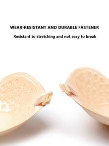 Plus Size Women Invisible Sticky Seamless Bra, Backless Sexy Silicone Adhesive Bra Lift Up Enhancer For Small Bust, Strapless Bra For Dress/Wedding Gown