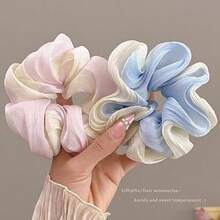 High-Quality Hair Tie, Summer Gradient Mesh Scrunchie Soft And Elegant - Multicolor - View 10