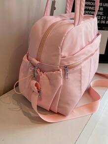 Large Capacity Travel Duffel Bag, Student School Backpack, Gym Yoga Training Sports Bag, Waterproof & Luggage Strap Design, Multifunctional Travel Organizer Bag, Carry On Flight Bag Bag For School School Accessories School Stuff