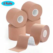 5 Rolls Kinesiology Tape, 5cm X 5m Waterproof Athletic Tape, Uncut Kinetic Tape, Elastic Muscle Tape, Sports Tape, Knee Tape For Exercise And Daily Use