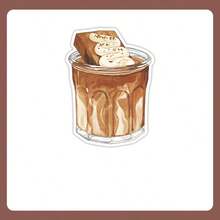 30 Sheets Cartoon Coffee Notepad - Square Shaped Paper Sticky Notes For To-Do Lists And Reminders, Novelty Stationery - Multicolor - View 17