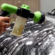 1pc 8-In-1 Outdoor Horse/Dog Washer And Garden Hose Nozzle - Perfect For Pet Baths, Watering Flowers, And Washing Cars
