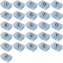1pc Large Capacity Blue Lunch Box Portable Bento Box High Quality Lunch Box Leak-Proof Food Container For Students Travelers And Office Workers Bento Boxes For Adult Initial Name 26 Letters Pattern