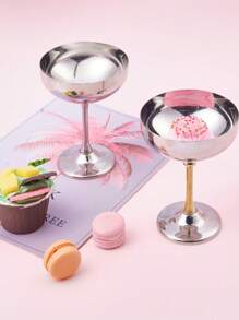 Luxury Stainless Steel Ice Cream Cups - Elegant TallFooted Dessert Bowls, 304 Stainless Steel, Perfect For Home, Bar, KTV, Restaurant Use - Chic Tableware Accessories, Ice Cream Party Decorations