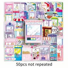 50 piezas Pegatinas de muñeca de dibujos animados, lindas, con grafitis - Pegatinas personalizadas para decorar tazas de agua, equipaje, libretas