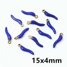 5pcs Enamel Chili Pepper Charms Pendant Multi Colors For DIY Jewelry Making Earrings Necklace Pendants Accessories Findings