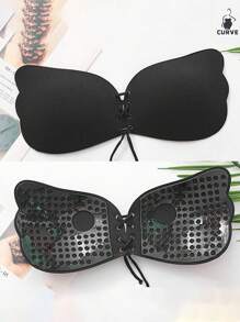 Sostén adhesivo de silicona con efecto lifting sin tirantes, para tallas grandes, invisible, sin espalda, para realce del escote, cómodo y transpirable, para vestidos y lencería