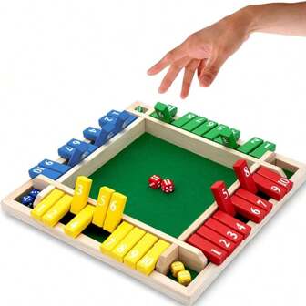 Gioco di dadi, gioco da tavolo per famiglie e matematica, per 2-4 giocatori, adatto per adulti e bambini, 8 dadi, versione classica da tavolo del gioco per aule, famiglie, feste o bar