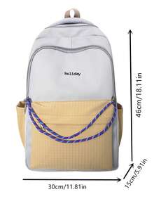 The New Type Of Backpack Has A Large Capacity And Is Versatile. It Is A Backpack For High School Students, College Students, Primary And Secondary School Students, And A Casual Computer Backpack Backpack For Travel Bag Laptop - Grey - View 9