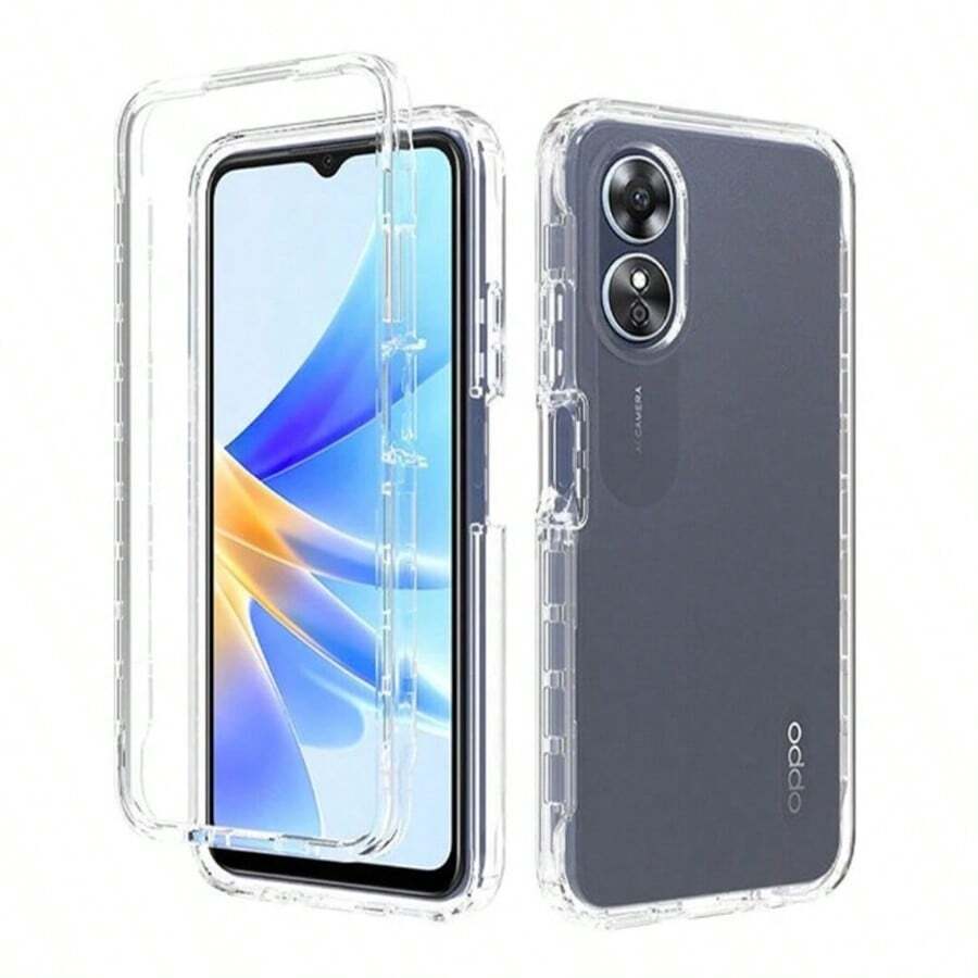 FUNDA 360 TRANSPARENTE ANTIGOLPES PARA OPPO VARIOS MODELOS LIGERA ALTA CALIDAD - transparente - Ver 1