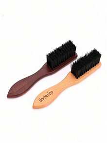 Barber Wood Handle Hairdressing Soft Hair Cleaning Brush Retro Neck Duster Broken Remove Comb Hair Styling Salon Tools