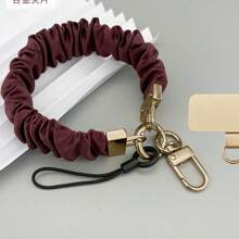 1 Set New Fashion Wristlet Phone Lanyard With Metal Card Slot, Suitable For Elegant Ladies Phone Charm Pendant, Convenient Phone Strap Chain With Metal Ring Clasp Gifts For Mother, Family, Friends, Birthday, Holiday Phone Chain