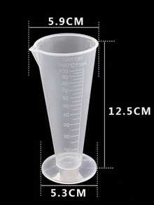 2Pcs Plastic Measuring Cup 100mL Jug Pour Spout Surface Kitchen Tools Kitchen Accessories - Transparent - View 9