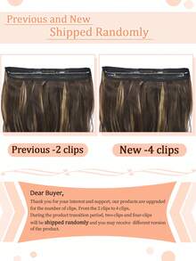 Invisible Wire Hair Extensions Dark Ash Brown Hair Extension Natural Wavy Hair Pieces for Women Synthetic Hair Extensions Clip in Hairpiece