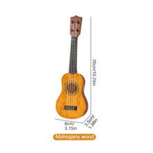 Mini chitară muzicală de jucărie pentru copii, ukulele, instrument cu 4 coarde, cadouri, favoruri de petrecere, interactiv, distracție, educațional pentru începători