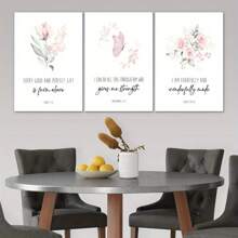 1 pieza Decoración cristiana enmarcada para la guardería, lienzo artístico con versículo bíblico, cartel de pared, decoración de pared para el dormitorio, sala de estar, arte de pared, pintura de pared