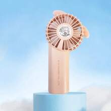 Miniso Sanrio My Melody 1800mAh Portable Mini Fan, USB Rechargeable ABS Plastic With Pink Bow Design, 3-Speed Settings & 9H Battery Life, Perfect For Summer Outings & Office Cooling(1 PC)