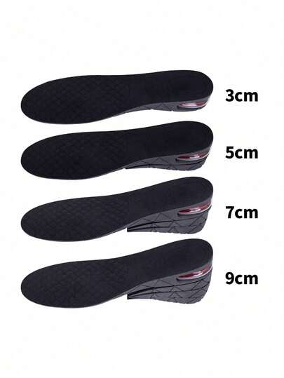 1双男女通用可拆卸EVA鞋垫，减震隐藏式半垫，适用于运动鞋、篮球鞋、休闲鞋、运动鞋、跑步鞋